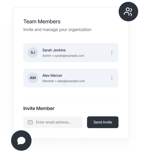 Invite team members