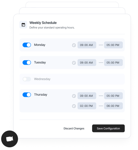 Add your time windows